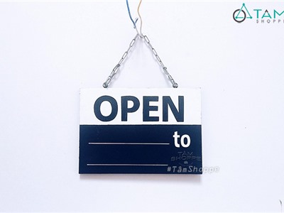 Bảng treo cửa OPEN/ CLOSED theo yêu cầu